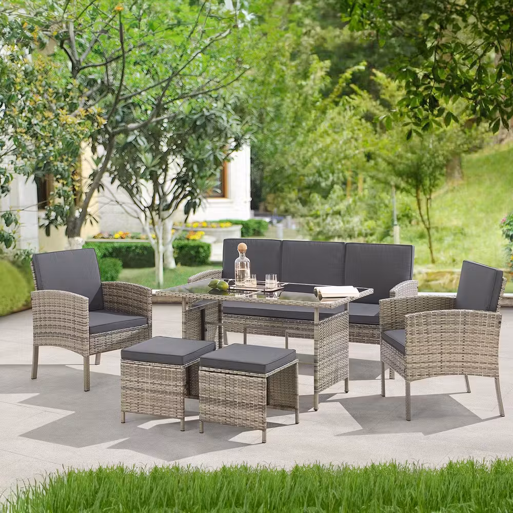 Gartenmöbel Sitzgruppe Turin (6-teilig)
